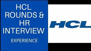 HCL Rounds and HR interview Experiences | in Tamil