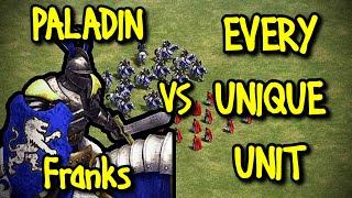 PALADIN (Franks) vs EVERY UNIQUE UNIT | AoE II: Definitive Edition