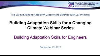 Building Adaptation Skills for Engineers | Canada's Climate Change Adaptation Platform