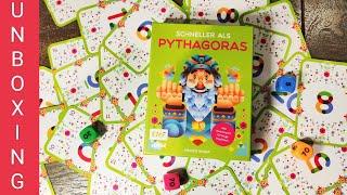 Schneller als Pythagoras (EMF 2024) Reiner Knizia - Blick ins Material - Unboxing