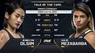 Jenelyn Olsim vs. Julie Mezabarba | ONE Championship Full Fight