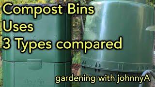 Compost Bin Review - Compost Tumblers - Aerobin 400 - Static Composters - Piles for Mulch