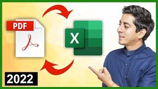  How to Pass PDF Tables to Excel (Without programs or web pages)