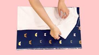  You don't have to be a tailor!  Sewing blouse this way is quick and easy