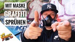 Graffiti für Anfänger - Maske tragen beim Sprühen - Graffiti Coach