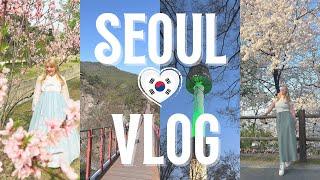 SEOUL VLOG | Cherry Blossom, Han River, DMZ, Namsan Tower, K Beauty 