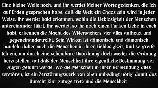 NOTWENDIGKEIT GÖTTLICHEN EINGRIFFES .... ZEIT DER TRÜBSAL ....