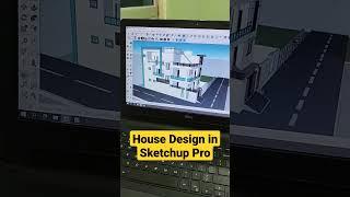 Sketchup Pro House Design | #shorts #shortsfeed House Designing Software | 3D Sketchup | Exterior 3D