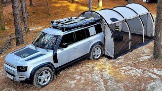  MILLION DOLLAR CAMPING?? HI-TECH FUTURE OUTDOOR LIFE / Land Rover DEFENDER