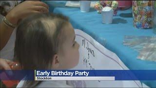 Cancer Stricken Child Gets Birthday Party