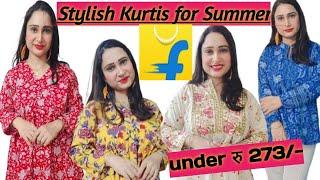 *Huge*Flipkart Short Kurti Haul! Everything Under Rs.300/-, Try -On Haul ll Divya Tyagi