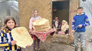 Misty Village Morning: Baking Lavash & Making Organic Butter