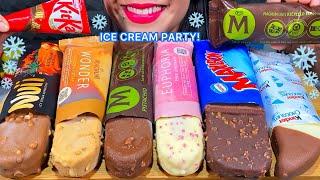 ASMR CHOCOLATE ICE CREAM PARTY! MAGNUM, KINDER, KITKAT, NUII, MAXIBON MUKBANG MASSIVE Eating Sounds