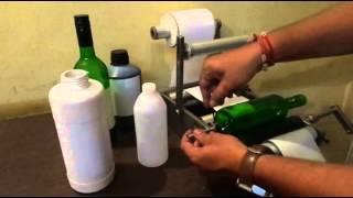 LABEL APPLICATOR MACHINE  MANUAL BOTTLE LABEL APPLICATOR MACHINE