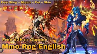 Mmo Rpg English-V / Free $2000 Dollar++ Rechange Cuppon+Mount Legendary+Wing Legendary+Skin Special