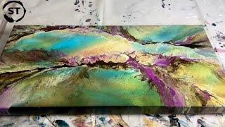 Blending Colors! VERY Cool Effect with Pigments | Fluid Art Tutorial.