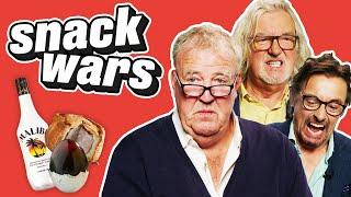 Jeremy Clarkson, Richard Hammond & James May Rate Foods From Around The World | Snack Wars