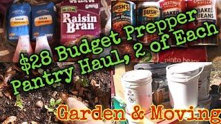 $28 Budget Prepper Pantry Haul/Moving The Homestead/Greenhouse Update