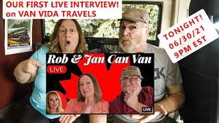 OUR FIRST LIVE INTERVIEW! TONIGHT @VAN VIDA TRAVELS - 9pm EST