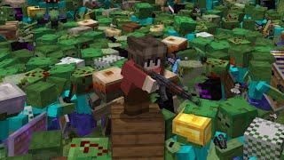 Ruining Minecraft with too many Zombies