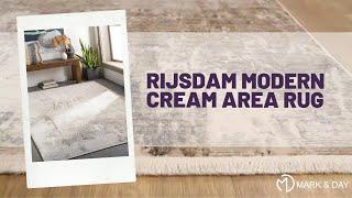 Rijsdam Modern Cream Area Rug