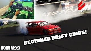 Assetto Corsa Beginner Drifting Tutorial:Can Cheap and Budget Wheel Drift?#assettocorsadrifting #pxn