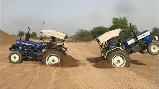 Swaraj 744 vs Faramtrac 60  Tractor Tochan  new  Punjab  Tractor  Tochan 2018