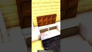 Modern Bedroom Build Hack in Minecraft! #shorts