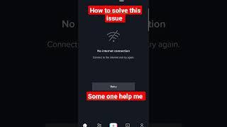 How to fix this tiktok no internet issue #tiktok #tiktokvideo #tiktokviral #shorts #help #technical