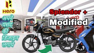 Modified Splendor plus (Firefly Golden) Sticker New trick 2024#motorcycle#automobile#Brijsh Hero