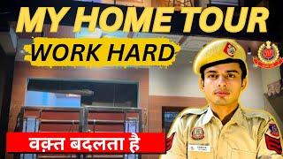 My home tour after selected in Delhi police HCM// my study place how I work hard for my success