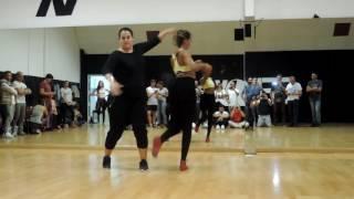 Bersy Cortez & Noelia Delgado - Salsa on Advanced turn pattern on1 and then on2