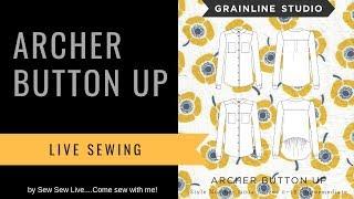 Archer Button-Up by Grainline Studio...made by Sew Sew Live