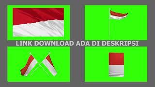 Download Gratis Video Animasi Bendera Merah Putih Berkibar Green Screen Dan Transparan