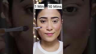 1 Min Vs 10 Mins Makeup Look | #shorts | SUGAR Cosmetics