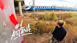 Graffiti on Trip. Ep.1: ASTANA Trainline + Random local guy interested in what's going on