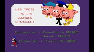 Amiga 500 Longplay [386] Les Trois Petits Cochons S'amusent (FR)