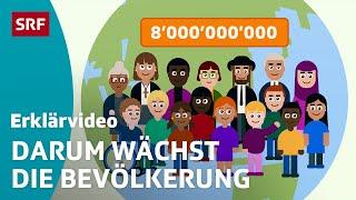Bevölkerungswachstum der Welt – einfach erklärt | Kindervideos | SRF Kids