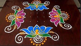 festival rangoli  beautiful 7 dots festival rangolis @greshmarangoli4252