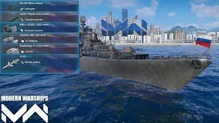 Modern Warships | RF Admiral Ushakov | Full Russian Equipment 1.4m Damage Gameplay