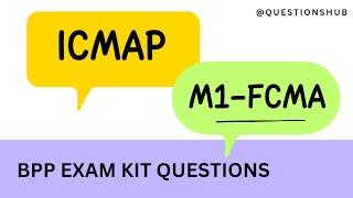 ICMA M1-FCMA | Process Costing | BPP Exam Kit Q-8a.1 | @ICMAP Lectures