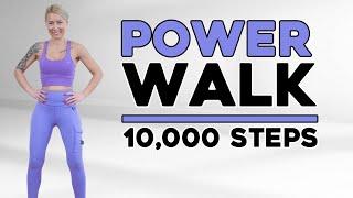 4 Mile Power Walk | At Home Workouts  | 10000 Steps | Walk at Home