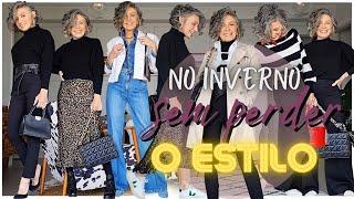 ELEGÂNCIA E ESTILO NO INVERNO | MODA E ESTILO MULHERES 50+ | Verinha Bernardino