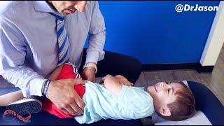 Dr. Jason - FULL SPINE WELLNESS VISIT FOR 4 YEAR OLD (HUGE LOWER BACK RELEASE)