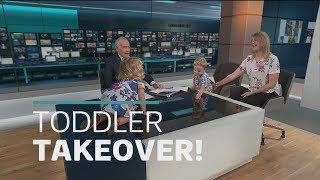 ITV News anchor upstaged by a very cute toddler