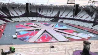 London 2012 Olympics - Closing Ceremony transition time lapse