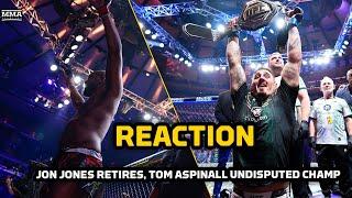 REACTION | Dana White Announces Jon Jones Retired, Tom Aspinall New Champ | UFC Baku Results