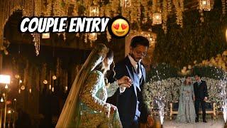 COUPLE ENTRY on WALIMA ️ | Mahrukh & Zeeshan | Mahrukh’s vlogs |