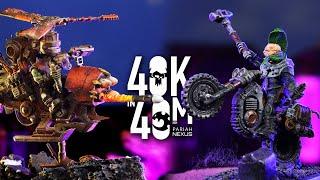 Orks vs Genestealer Cults - Warhammer 40k in 40m - The Terrain Moves!