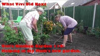 Vivi's Kitchen Garden 119: Helping my mum in her new garden..